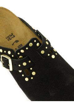 birkenstock zueco mujer boston rivet leve - f|1030491 black