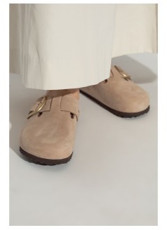 birkenstock zueco mujer boston big buckle lenb - f|1028052 sandcastle