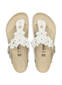 birkenstock sandalia mujer gizeh flowers le - f|1026686 white