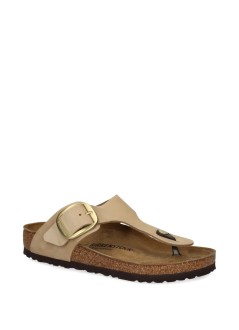 birkenstock sandalia mujer gizeh big buckle lenb - f|1023966 sandcastle