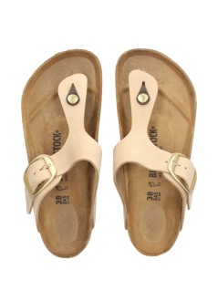 birkenstock sandalia mujer gizeh big buckle lenb - f|1023966 sandcastle