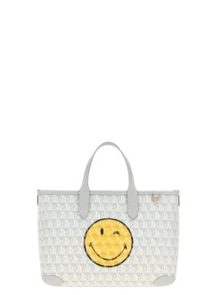 anya hindmarch handbag mujer i am a plastic bag tote xs wink in recycled canvas with smo - 5050925205337 frost