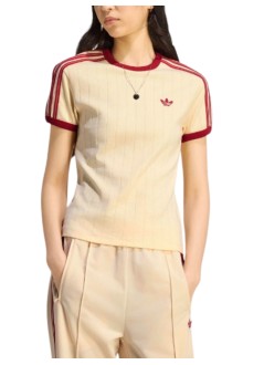 adidas originals top womanpstripe ss tee - ks9994 warvan tmvire prelsc