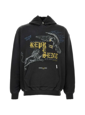 represent sudadera hombre enemy hoodie - mlm101185 washed black
