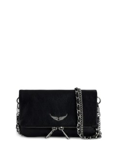 zadig & voltaire crossbody mujer rock nano grained leather - lwba03975 011