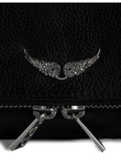 zadig & voltaire crossbody mujer rock nano grained leather - lwba03975 011