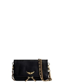 zadig & voltaire crossbody mujer rock nano grained leather - lwba03975 005