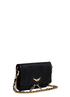 zadig & voltaire crossbody mujer rock nano grained leather - lwba03975 005