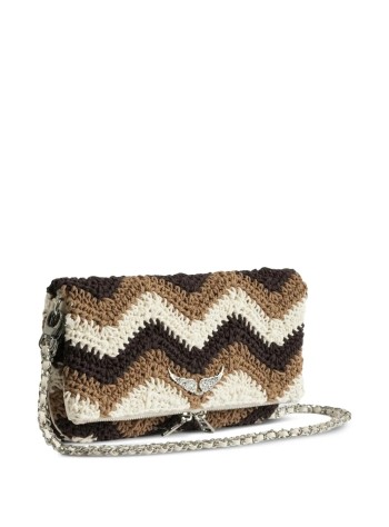 zadig & voltaire crossbody womanrock macrame - lwba04211 214 2