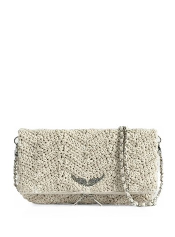 zadig & voltaire crossbody mujer rock macrame - lwba04211 100
