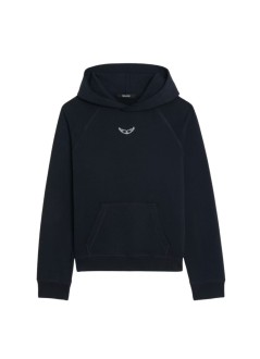 zadig & voltaire sudadera mujer georgy mo cascade strass - jwss01726 404