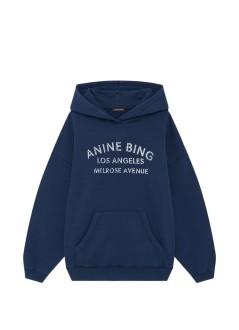 anine bing sweater womanharvey sweatshirt melrose stencil - a0812697nya1 navy