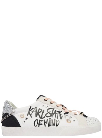 karl lagerfeld sneaker womanskool karl state of mind lo lace - kl60116s 011