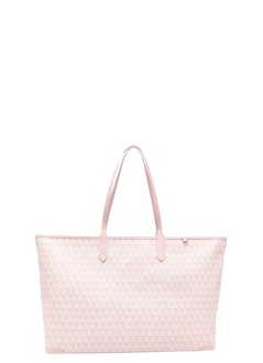 anya hindmarch handbag mujer i am a plastic bag  zipped tote in recycled canvas with  si - 5050925208598 shell pink