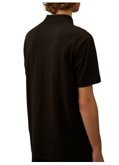 c.p.company polo hombre polo short sleeve in stretch piquet - rccmpl721a005263w 999