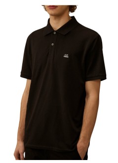 c.p.company polo hombre polo short sleeve in stretch piquet - rccmpl721a005263w 999