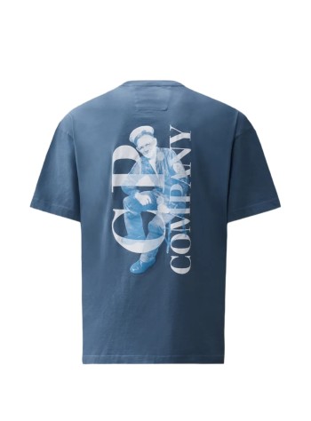 c.p.company camiseta hombre 30/1 jersey short sleeve british sailor t-shirt - 21cmts209a110579w 871 2