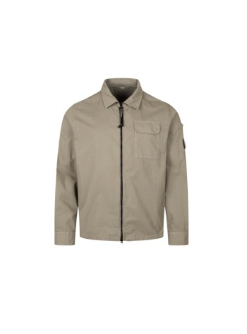 c.p.company outerwear manorganic gabardine zipped lens overshirt - 21cmos705a110143g 356