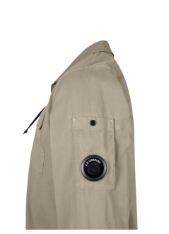 c.p.company outerwear hombre organic gabardine zipped lens overshirt - 21cmos705a110143g 356