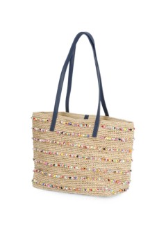 mc2 handbag mujer raffia city mid - rafc002 00357l