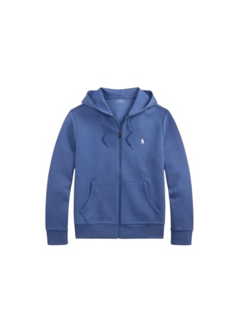 polo ralph lauren sudadera hombre long sleeve open hooded cotton and recycled polyester jumpe - 710881517523 earth blue