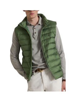 polo ralph lauren outerwear hombre sleevless padded recycled polyester zip vest - 710b20425003 fatigue