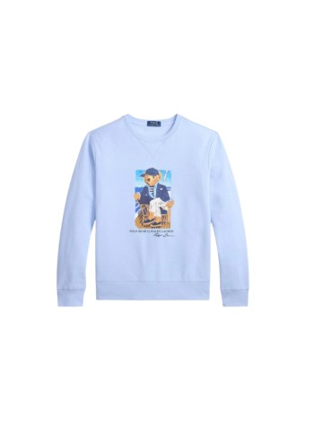 polo ralph lauren sweater manlong sleeve bear jumper - 710b18538001 newport bear office blue