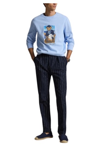 polo ralph lauren sweater manlong sleeve bear jumper - 710b18538001 newport bear office blue 2