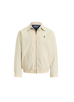 polo ralph lauren outerwear manrecycled polyester zip windbreaker jacket - 710940744502 new stone