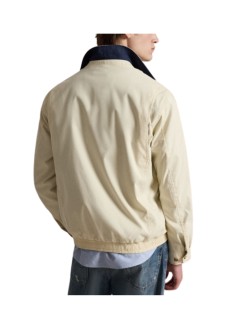 polo ralph lauren outerwear manrecycled polyester zip windbreaker jacket - 710940744502 new stone