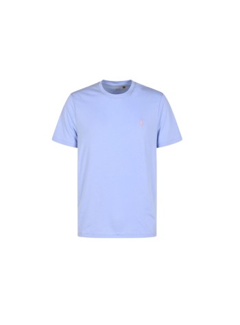 polo ralph lauren t-shirt manshort sleeve custom slim fit cotton t-shirt - 710671438528 pebble blue c3115