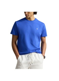 polo ralph lauren t-shirt manshort sleeve custom slim fit cotton t-shirt - 710671438532 new iris blue c1730