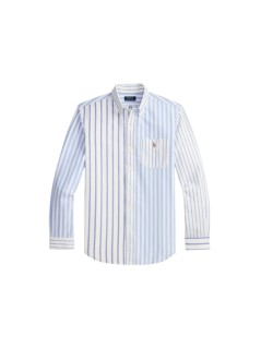polo ralph lauren shirt manlong sleeve classic fit aop shirt - 710b18633001 7274 nautical funshirt