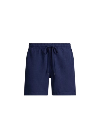polo ralph lauren pantalon corto hombre classic fit linnen short - 710b20471002 newport navy