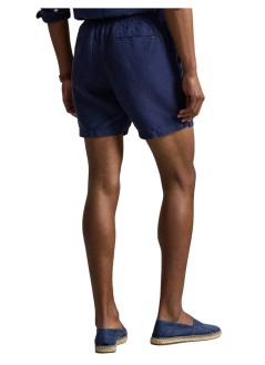polo ralph lauren pantalon corto hombre classic fit linnen short - 710b20471002 newport navy