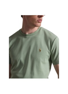 polo ralph lauren camiseta hombre short sleeve custom slim fit pima cotton t-shirt - 710740727505 light green
