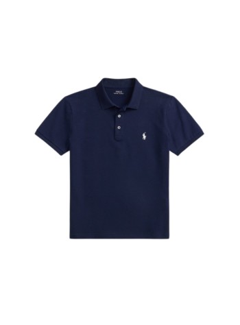 polo ralph lauren polo manshort sleeve custom slim fit polo - 710941439038 refined navy c1730 smoke