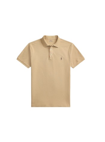 polo ralph lauren polo hombre short sleeve custom slim fit polo - 710941439511 vintage khaki c8888