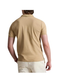 polo ralph lauren polo hombre short sleeve custom slim fit polo - 710941439511 vintage khaki c8888