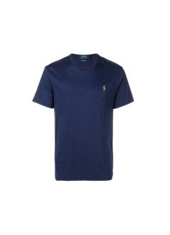 polo ralph lauren camiseta hombre short sleeve custom slim fit pima cotton t-shirt - 710740727003 refined navy