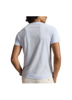polo ralph lauren camiseta hombre short sleeve custom slim fit pima cotton t-shirt - 710944811501 pebble blue white