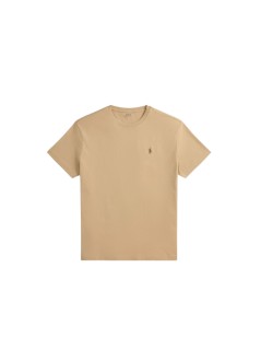 polo ralph lauren t-shirt manshort sleeve custom slim fit cotton t-shirt - 710671438527 vintage khaki c8888