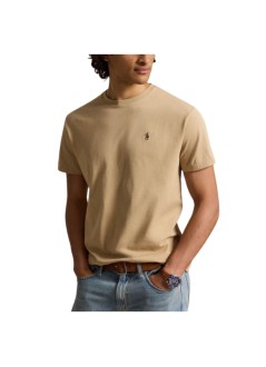 polo ralph lauren t-shirt manshort sleeve custom slim fit cotton t-shirt - 710671438527 vintage khaki c8888