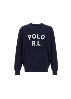 polo ralph lauren sweater manlong sleeve round neck classic fit jumper - 710b20223002 newport navy