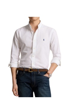 polo ralph lauren shirt mancubdppcs-long sleeve-sport shirt - 710928255002 white