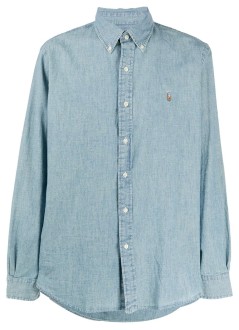 polo ralph lauren shirt mancubdppcs long sleeve sport shirt - 710792042001 chambray