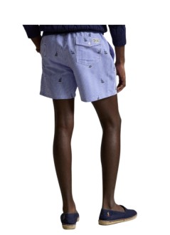 polo ralph lauren cargo manwoven-trunk-swim bottom - 710b18028001 sailboat on stripe