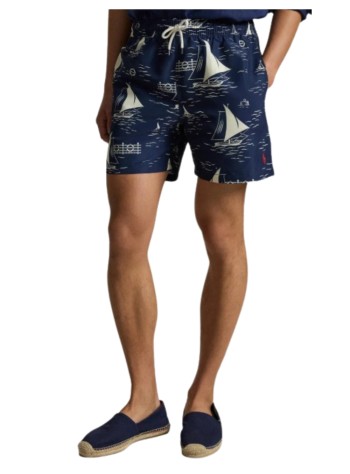 polo ralph lauren bermuda hombre woven-trunk-swim bottom - 710b18029001 all over sailboats 2