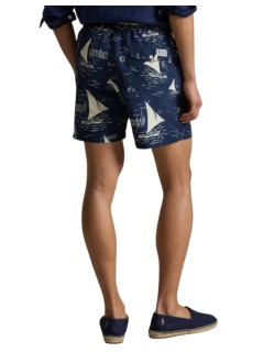 polo ralph lauren cargo manwoven-trunk-swim bottom - 710b18029001 all over sailboats