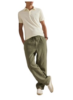 polo ralph lauren polo hombre short sleeve custom slim fit honeycomb texture polo - 710b13479006 pale cream